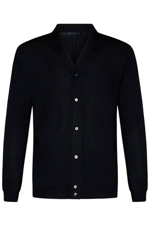 Cardigan in lana merino nero LOW BRAND | L1MFW24256688D001